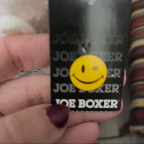 Joe Boxer Black and White Slipper Boots - Picture 3 of 6